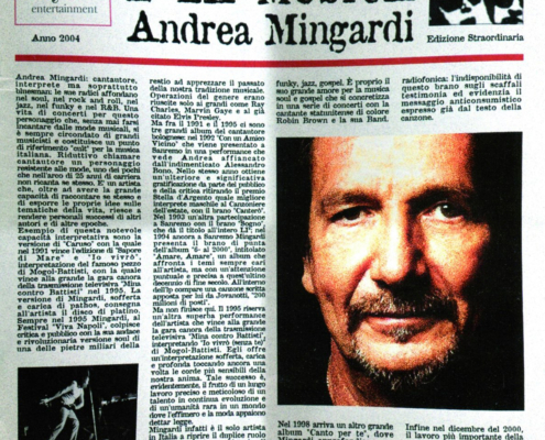 E’ la musica, Andrea Mingardi | Portfolio | giordanomazzi.com